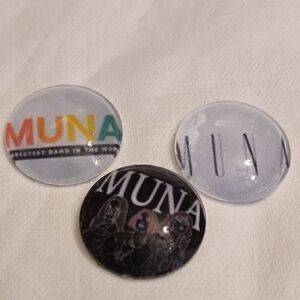 MUNA Band Magnet Set 1" Magnets Set Of 3